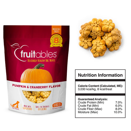 Fruitables® Pumpkin & Cranberry Flavor Dog Treats - Pooch Pet Stores LLC