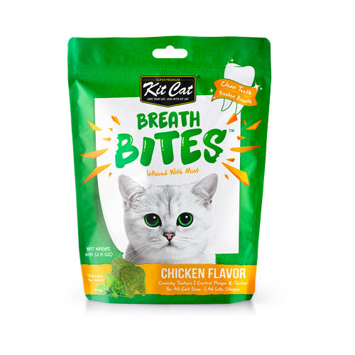 Kit Cat Breath Bites Chicken Flavor - Pooch Pet Stores LLC