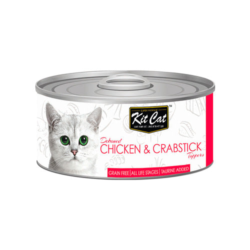 Kit Cat Deboned Chicken and Crabstick Toppers - Pooch Pet Stores LLC