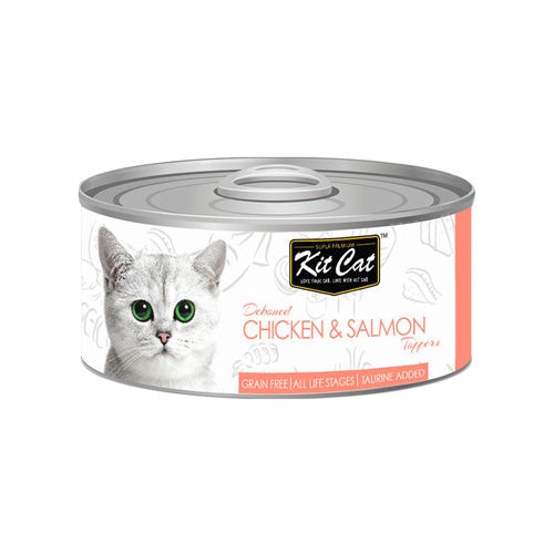 Kit Cat Deboned Chicken and Salmon Toppers - Pooch Pet Stores LLC