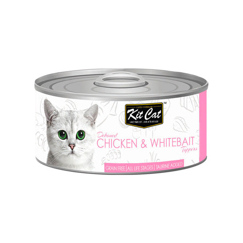 Kit Cat Deboned Chicken and Whitebait Toppers - Pooch Pet Stores LLC