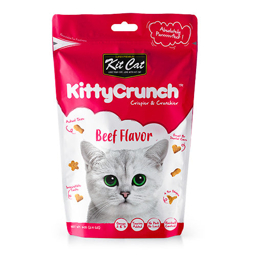 Kit Cat Kitty Crunch Beef Flavor - Pooch Pet Stores LLC