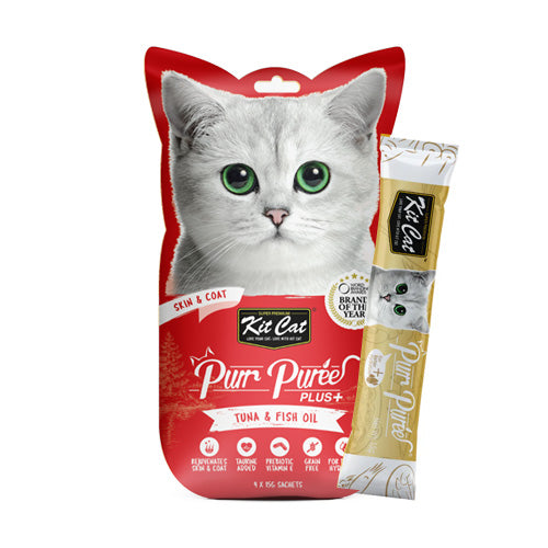 Kit Cat Purr Puree Plus+ Tuna and Fish Oil - Pooch Pet Stores LLC