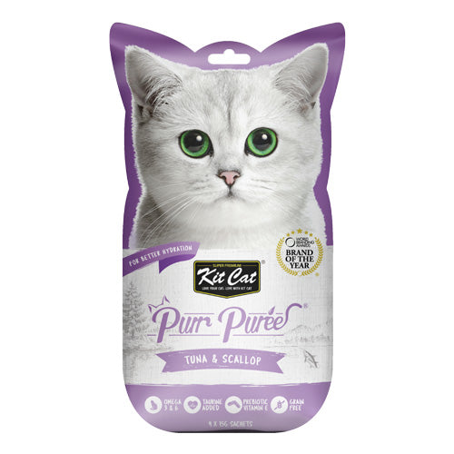 Kit Cat Purr Puree Tuna and Scallop - Pooch Pet Stores LLC