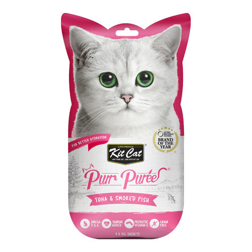 Kit Cat Purr Puree Tuna and Smoked Fish - Pooch Pet Stores LLC