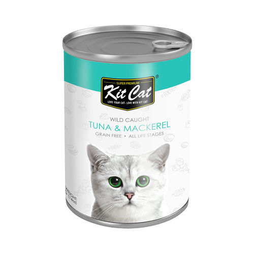 Kit Cat Wild Caught Tuna with Mackerel Canned Cat Food - Pooch Pet Stores LLC