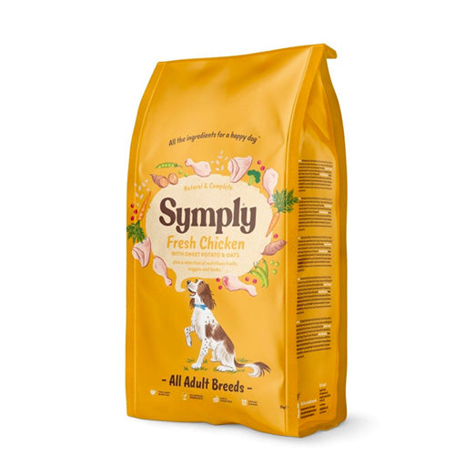 Symply Adult Fresh Chicken with Sweet Potato and Oats Dry Dog Food - Pooch Pet Stores LLC