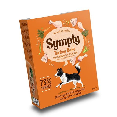 Symply Adult Turkey Bake with Brown Rice & Veg Wet Dog Food - Pooch Pet Stores LLC