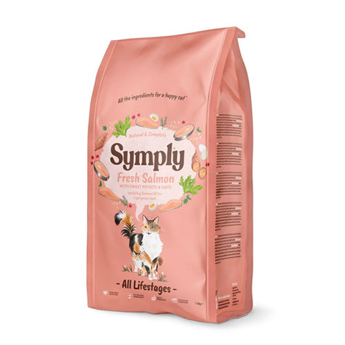 Symply Fresh Salmon with Sweet Potato and Oats Dry Cat Food - Pooch Pet Stores LLC