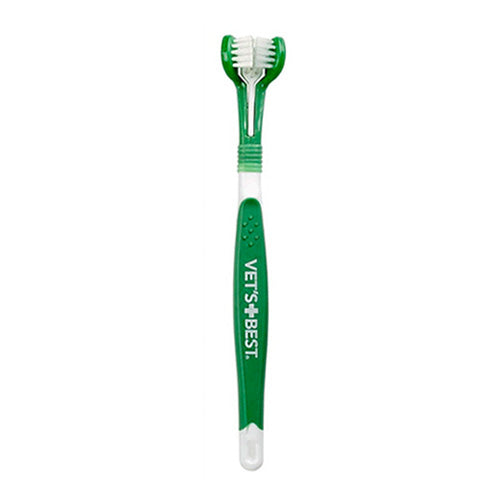 Vet's Best® Triple Headed Toothbrush for Dogs - Pooch Pet Stores LLC