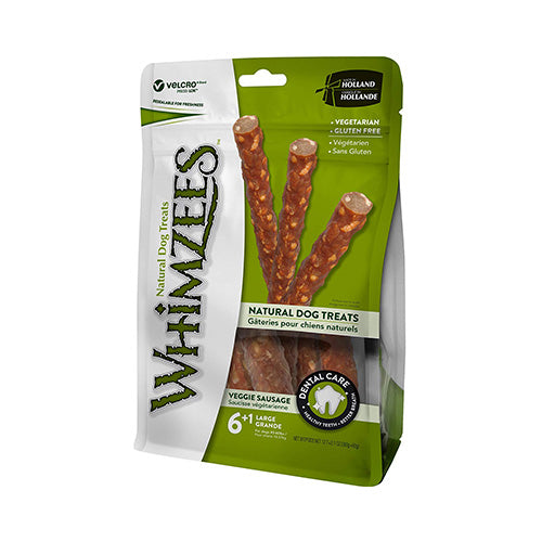 WHIMZEES® Veggie Sausages Natural Dental Treats - Pooch Pet Stores LLC