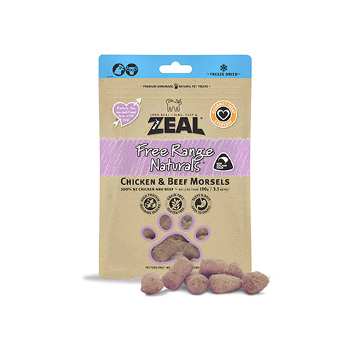 Zeal® Free Range Naturals Chicken & Beef Morsels - Pooch Pet Stores LLC