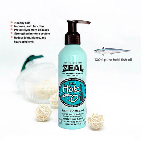 Zeal® Natural Hoki Fish Oil Supplement for Cats & Dogs - Pooch Pet Stores LLC