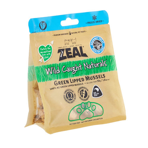 Zeal® Wild Caught Naturals Green Lipped Mussels - Pooch Pet Stores LLC