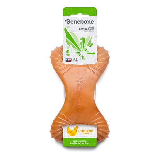 Benebone Dental Chicken Chew Dog Toy - Pooch Pet Stores LLC