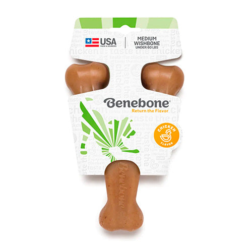 Benebone Wishbone Chicken Flavor Chew Dog Toy - Pooch Pet Stores LLC