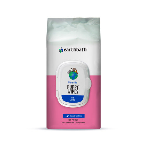 earthbath® Ultra-Mild Puppy Wipes - Pooch Pet Stores LLC