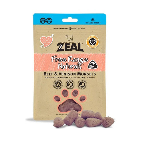 Zeal® Free Range Naturals Beef & Venison Morsels - Pooch Pet Stores LLC